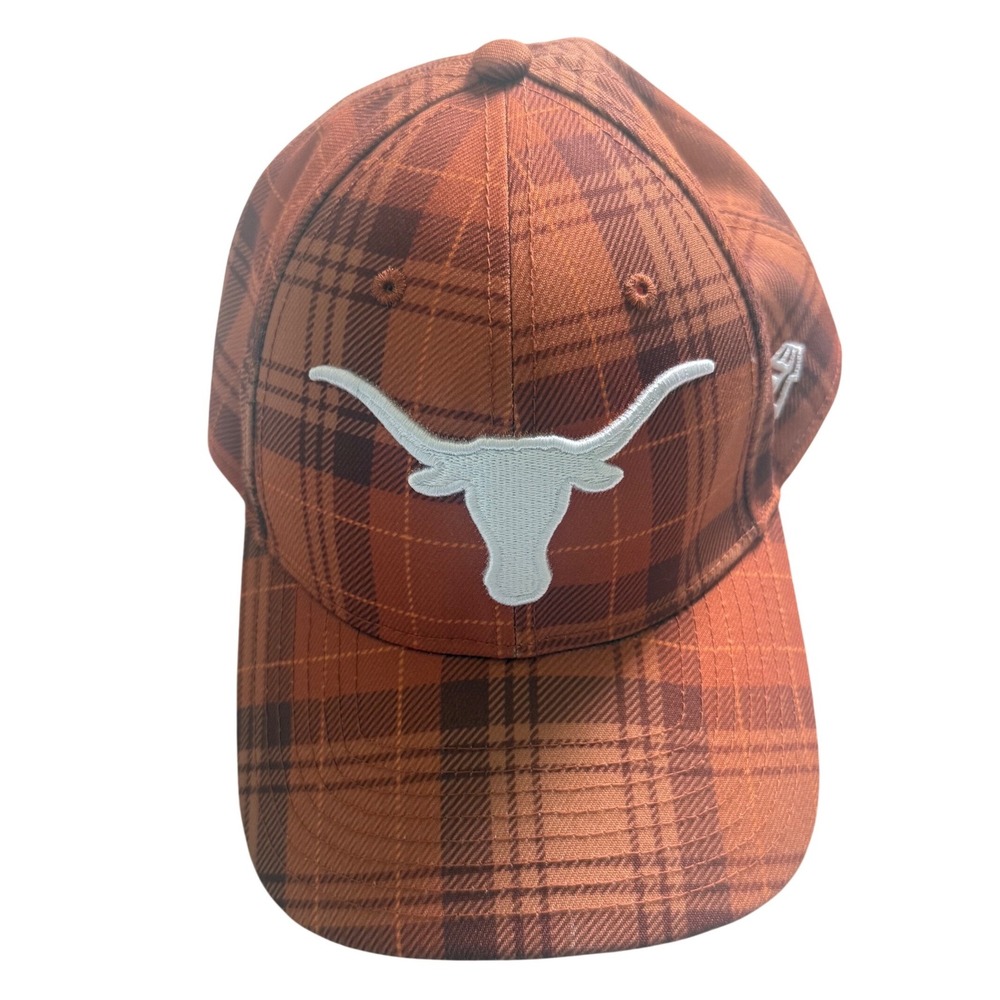 New Era Texas‎ Longhorns Plaid 9FORTY  Men's Hook 'Em Orange Plaid Pre-Owned Hat